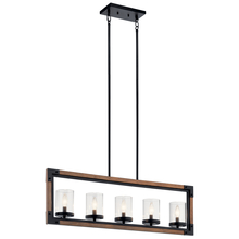  44043AUB - Linear Chandelier 5Lt