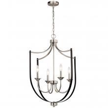  52279NI - Tula™ 4 Light Foyer Chandelier Brushed Nickel