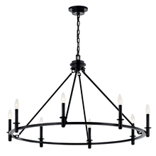  52706BK - Carrick 40.75 Inch 8 Light Chandelier in Black