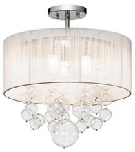 Kichler 83227 - Imbuia 16" 3 Light Semi Flush Chrome