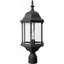  Z695-TB - Hex Style Cast 1 Light Outdoor Post Mount in Textured Black