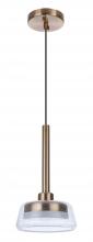  55190-SB-LED - Centric 7.5" LED Pendant in Satin Brass