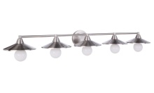 Craftmade 12546BNK5 - Isaac 5 Light Vanity in Brushed Polished Nickel