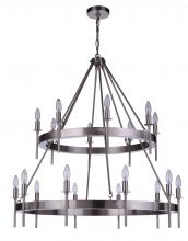 Craftmade 54318-BNK - Larrson 18 Light Chandelier in Brushed Polished Nickel