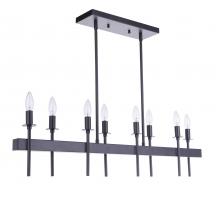  54378-FB - Larrson 8 Light Island in Flat Black