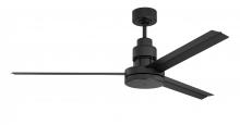  MND54FB3 - 54" Mondo Indoor/Outdoor (Damp) in Flat Black w/ Flat Black Blades