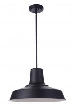  ZA5711-MN - Briscoe 1 Light 18" Outdoor Pendant in Midnight