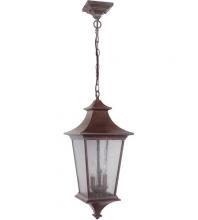  Z1371-AG - Argent II 3 Light Outdoor Pendant in Aged Bronze