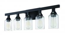  53105-FB - Chicago 5 Light Vanity in Flat Black