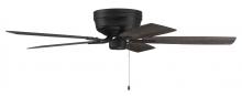 Craftmade PPH52FB5 - Pro Plus Hugger 52" 5-Blade Ceiling Fan in Flat Black w/ Flat Black/Greywood Blades