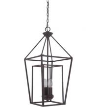  45834-OB - Hudson 4 Light Small Foyer in Oiled Bronze