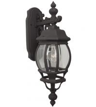  Z324-TB - French Style 1 Light Small Outdoor Wall Lantern in Textured Black