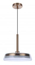  55192-SB-LED - Centric 14" LED Pendant in Satin Brass