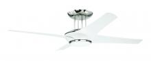  CAM54WPLN4 - 54" Cam in White/Polished Nickel w/ White Blades