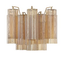  ADD-302-AG-AM - Addis 2 Light Aged Brass Sconce