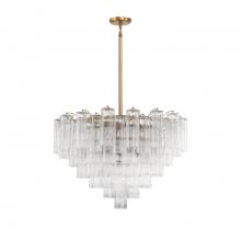  ADD-316-AG-CL - Addis 16 Light Aged Brass Chandelier