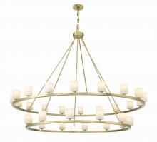  ARA-10269-SB-ST - Aragon 30 Light LED Soft Brass Chandelier