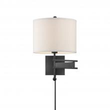  MAR-A8031-MK - Marshall 1 Light Matte Black Swing Arm Sconce