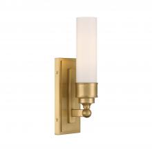  WLX-301-AG - Wilcox 1 Light LED Aged Brass Sconce