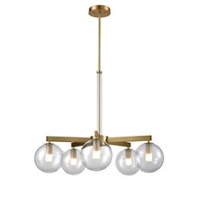  DVP27025VBR-CL - Courcelette 5 Light Chandelier