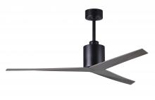  EK-BK-OO - Eliza 3-blade paddle fan in Matte Black finish with old oak all-weather ABS blades. Optimized for