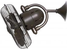  KC-TB - Kaye 90° oscillating 3-speed ceiling or wall fan in textured bronze finish.