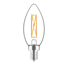  B11-5-E12-922/30-F-C-WGD - A-LINE BULBS 500 LUMENS B11 5W BASE E12 90CRI 2200K-3000K FILAMENT CLEAR DIM TO WARM