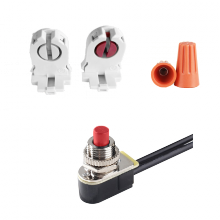  T10EM-ACC KIT - ACC KIT FOR T10EM TUBE (2)NUTS (1)TESTBUTTON (2)LAMPHOLDERS