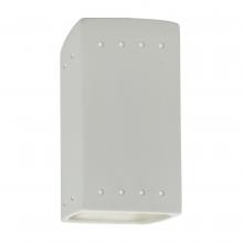 Justice Design Group CER-5920W-BIS - Small ADA Rectangle w/ Perfs - Closed Top (Outdoor)