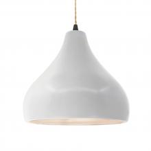  CER-6565-BIS-MBLK-BEIG-TWST - Large Droplet 1-Light Pendant