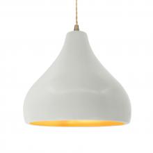 Justice Design Group CER-6565-MTGD-ABRS-BEIG-TWST - Large Droplet 1-Light Pendant