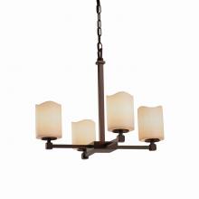  CNDL-8420-14-CREM-DBRZ - Tetra 5-Light Chandelier