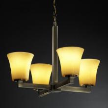  CNDL-8829-14-CREM-MBLK - Modular 4-Light Chandelier