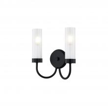  FSN-4342-CLFR-MBLK - Anchor ADA 2-Light Wall Sconce