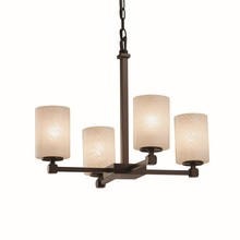  FSN-8420-10-WEVE-DBRZ - Tetra 5-Light Chandelier