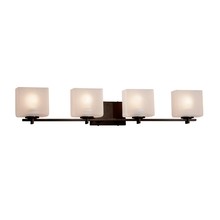 Justice Design Group FSN-8444-55-FRCR-DBRZ - Era 4-Light Bath Bar