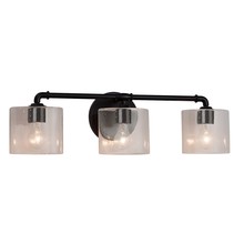  FSN-8463-30-SEED-MBLK - Bronx 3-Light Bath Bar