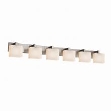 Justice Design Group FSN-8926-55-OPAL-NCKL - Modular 6-Light Bath Bar