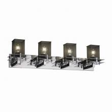  MSH-8174-15-CROM - Metropolis 4-Light Bath Bar (2 Flat Bars)