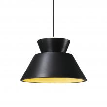 Justice Design Group CER-6420-CBGD-ABRS-BKCD-LED1-700 - Trapezoid 1-Light LED Pendant