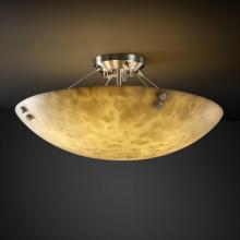  CLD-9654-25-NCKL-F6 - 36" Semi-Flush Bowl w/ CONCENTRIC CIRCLES FINIALS