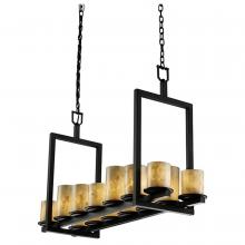  ALR-8769-10-MBLK - Dakota 14-Light Bridge Chandelier (Short)