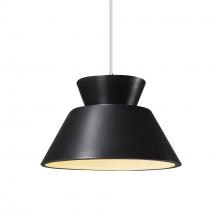 Justice Design Group CER-6420-CRB-ABRS-WTCD-LED1-700 - Trapezoid 1-Light LED Pendant