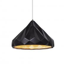 Justice Design Group CER-6450-CBGD-NCKL-WTCD-LED1-700 - Geometric 1-Light LED Pendant