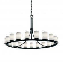  FSN-8716-10-WEVE-MBLK - Dakota 21-Light 1-Tier Ring Chandelier