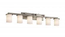  FSN-8786-10-OPAL-NCKL-LED6-4200 - Dakota 6-Light LED Bath Bar