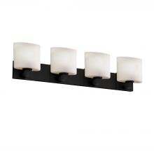  FSN-8924-30-OPAL-MBLK-LED4-2800 - Modular 4-Light LED Bath Bar