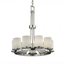  POR-8766-10-SAWT-NCKL-LED9-6300 - Dakota 9-Light Ring LED Chandelier