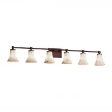 Justice Design Group ALR-8426-20-DBRZ - Tetra 6-Light Bath Bar