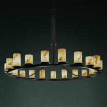  FAL-8716-12-DBRZ - Dakota 21-Light 1-Tier Ring Chandelier